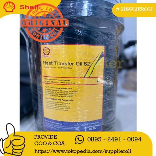 Oli Shell Heat Transfer Oil S2 (HTO) Original Berkualitas Tangerang